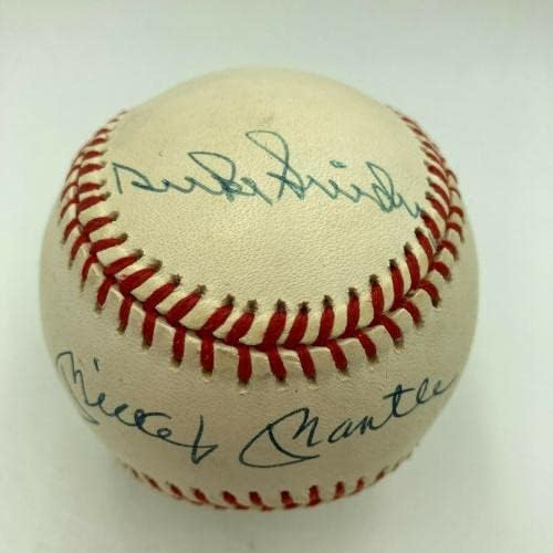 Mickey Mantle Willie Mays & Duke Snider assinou a Liga Nacional de Baseball PSA DNA - bolas de beisebol autografadas