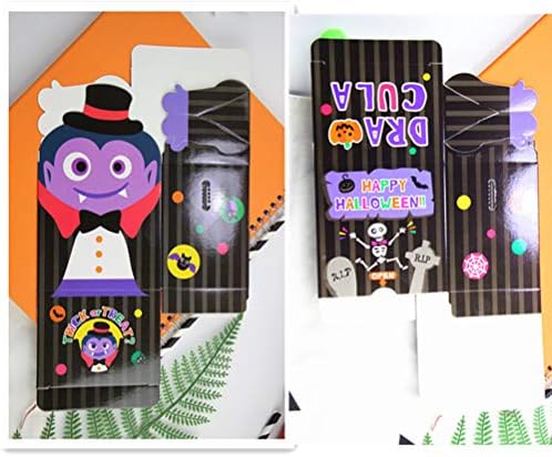 Abaodam 20pc Halloween Sacos de doces criativos de cartoon para cartoon bolsas de embalagem bolsas de papel portáteis