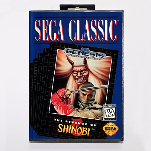 Vingança do cartucho de jogo shinobi 16 bits card de jogo MD com caixa de varejo para Sega Mega Drive for Genesis