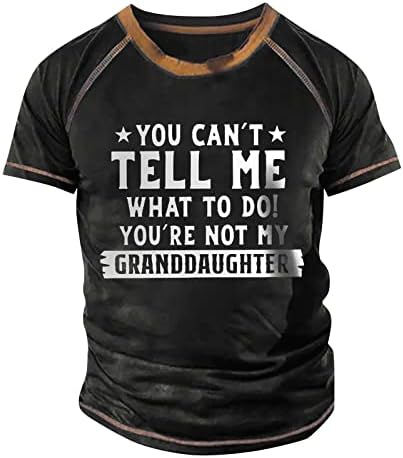 Camisetas homens, letra masculina impressão de manga curta camiseta casual redondo camiseta tática de camiseta tática para