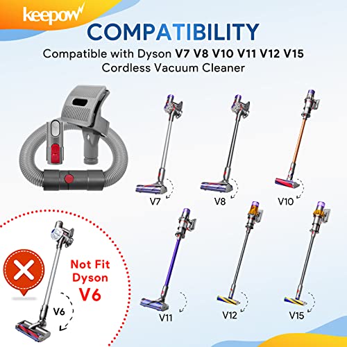 Keetow 3 PCS Anexos de ferramentas do Groom Compatível com Dyson V15 V11 V10 V8 V7 Vacuum Cleans, escova de cuidados com cães