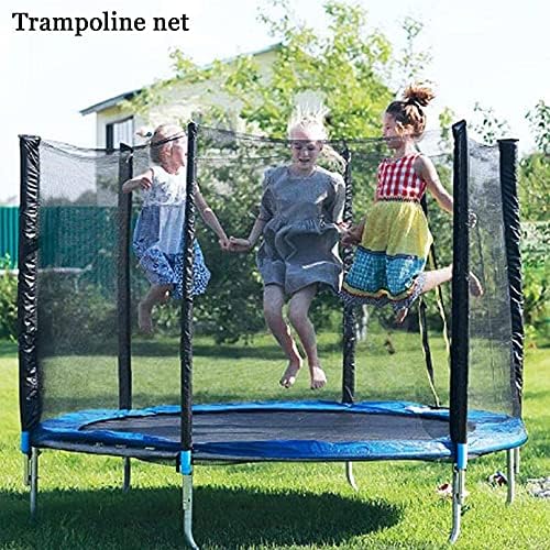 LJHSS Sports Outdoor Sports Trampoline Safety Net, UV respirável e malha de segurança de substituição resistente ao clima, para