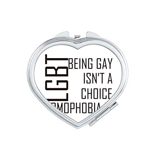 LGBT Rainbow Bandle Choice ou não espelhar a ampliação da viagem portátil portátil maquiagem de bolso