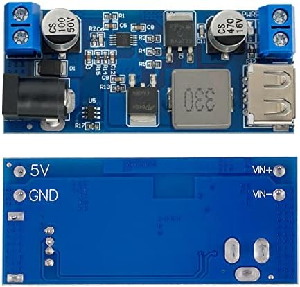 EPLZON DC 6V 9V 12V 24V a DC 5V 5A Módulo de conversor Buck V-36V Desça para DC 5V-5.3V 5.2V 3,5-6a Módulo de potência