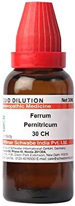 Dr. Willmar Schwabe Índia Ferrum Pernitricum Diluição 30 CH garrafa de 30 ml de diluição