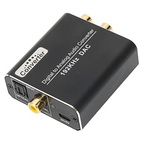 Adaptador de áudio de áudio de áudio digital a analógico Cabos coaxiais para Jack Digital Coax