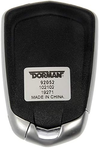 Dorman 92052 Tampa do transmissor de entrada sem chave compatível com modelos Cadillac selecionados, preto