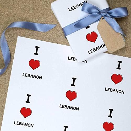 5 x A1 'I Love Líbano' embrulhar/embrulho folhas de papel