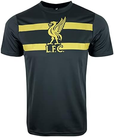 Camisa de treinamento de Liverpool do garoto, tampa de manga curta licenciada para jovens Liverpool, camiseta