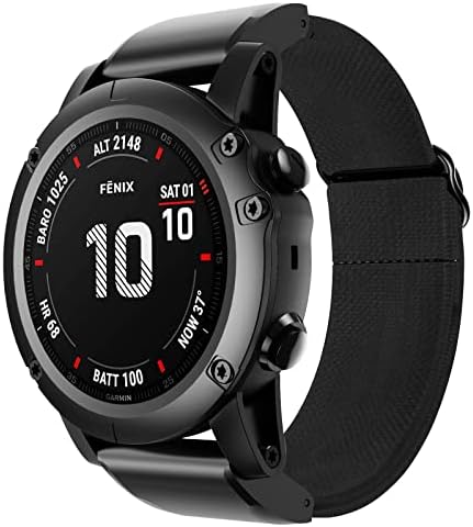 Ndjqy 22mm 26mm de nylon RELUGUELA VABELA DE VABELA RÁPIDO PARA GARMIN FENIX 6 6X PRO FENIX 5 5X PLUS 3 3HR Forerunner 935