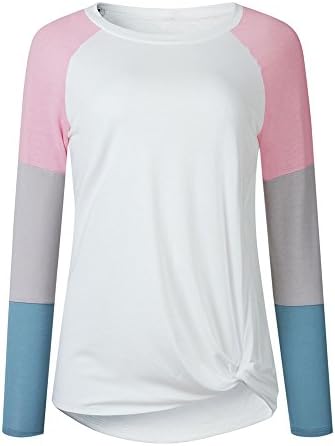 Blusa feminina, vendas de jflyou! Ladys Manga Longa Pullover Tires Tops Casuais Blusa do Selto de Férias