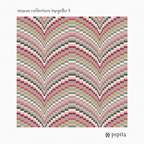 Kit de agulha de Pepita: coleção Mauve Bargello 3, 10 x 10