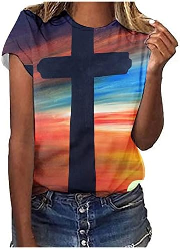 Garotas adolescentes 2023 roupas de manga curta Crew Crew pescoço gráfico vintage Top camiseta outono Top de verão para mulheres