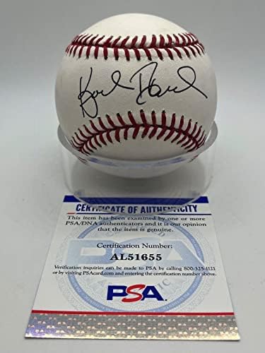 Jornalista da ESPN da Karl Ravech assinou autógrafo oficial MLB Baseball PSA DNA - bolas de beisebol autografadas