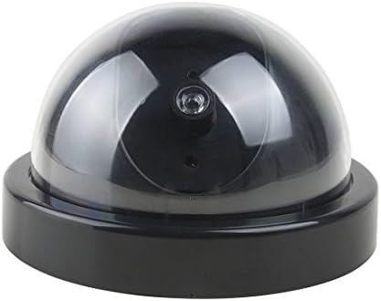IIVVERR Finja cúpula fictícia de aparência realista Câmera de segurança Red LED Light Detection Sensor (Detecção de