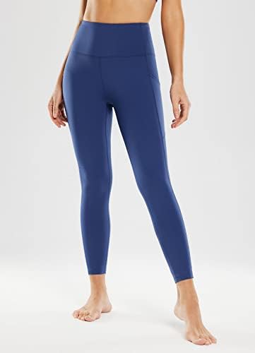 Leggings de treino feminino de folha de suor Baleaf com bolsos, calças de ioga com cintura alta Leggings atléticos de controle