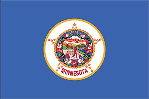 Minnesota State Flag Stick Stick Decal de adesivo Janela de caminhão MN