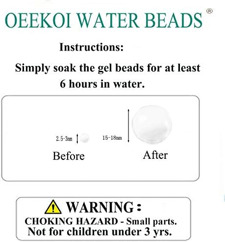 Oeekoi 10 Pack Gel Gel Jelly Beads Ocean, Water Gel Moldes para brinquedos táteis, experiência sensorial tátil, recarga de spa,