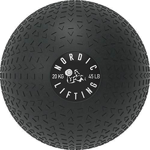 Nordic Lifting Slam Ball 45 lb pacote com sapatos Venja Tamanho 8.5 - Black Red