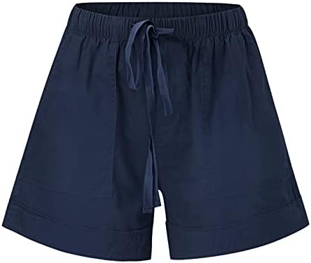 Shorts yubnlvae para mulheres de alta cintura alta verão plus size s-5xl cordas de tração com dois bolsos laterais