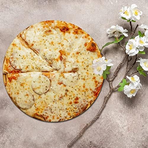 Sinal de metal redondo engraçado delicioso delicioso pizza decorativa porta de parede sinal