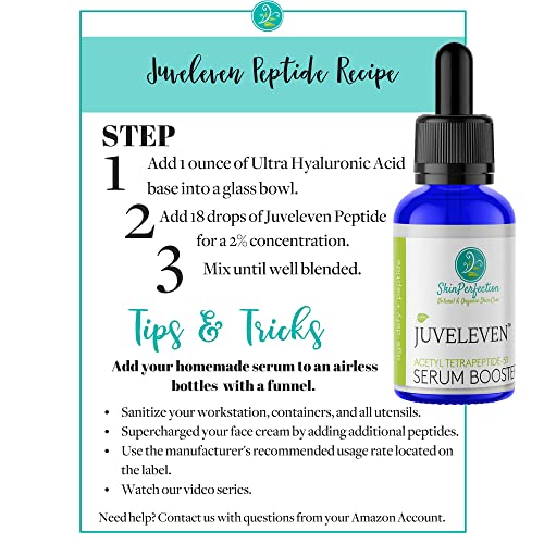 Perfeição da pele Juveleven Peptide Solution Ageless antienvelhge Booster DIY Atraso senescência parece mais jovem Adicionar a qualquer