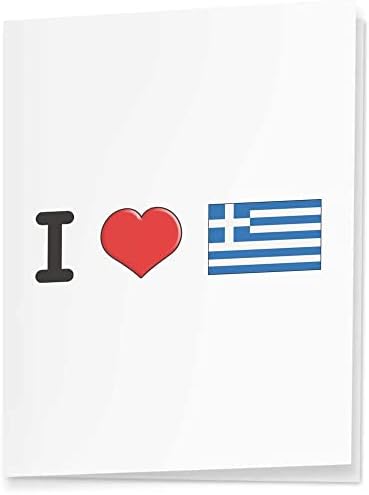 5 x A1 'I Love Grécia' embrulhar/embrulhar lençóis de papel