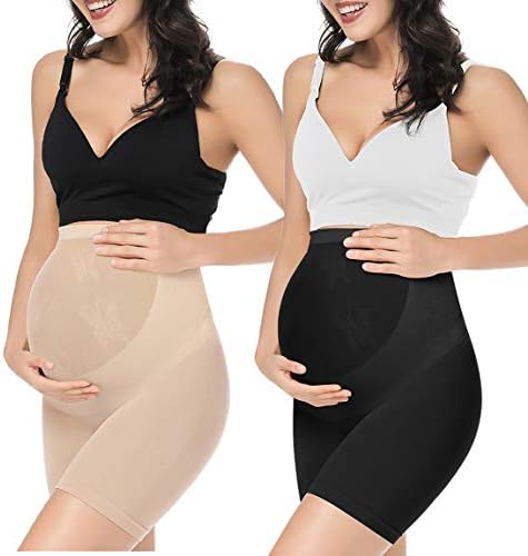 Maternidade sem costura feminina de Kim Shapewear para vestidos, roupas íntimas da gravidez no meio das covas, S-xxxl