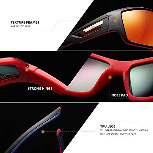 Óculos de sol esportivos polarizados bevi tR90 Frame inquebrável para homens mulheres que executam o ciclismo beisebol