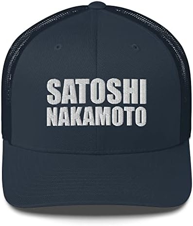 Satoshi Nakamoto Trucker Cap, Satoshi Nakamoto, Chapéu Satoshi, Satoshi Nakamoto Bordado Border Capinho