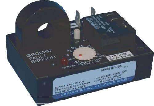 Magnetics CR7310-EL-24D-330-X-CD-ELR-R Relé do sensor de falha de aterramento com transformador remoto, 24 VCC, energizado