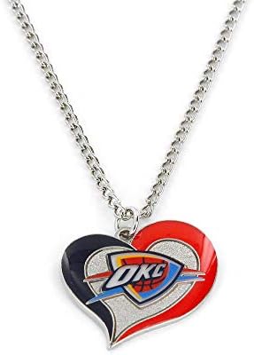 NBA Oklahoma City Thunder Swirl Heart Collection