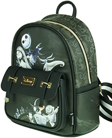 Nightmare Before Christmas 11 polegadas de couro vegan Mini Backpack - A21950, multicolorido