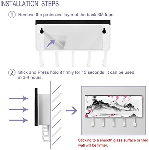 Ganchos de parede Guerotkr, ganchos pendurados, ganchos pegajosos para pendurar, flor