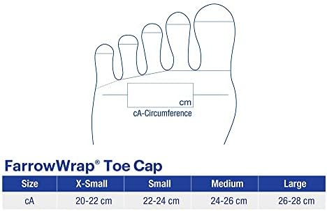 Jobst Farrowwrap Compression Wraps, 20-30 mmhg, tampa do dedo do pé
