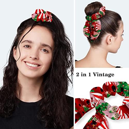 Limpeza de esfoliante ajustável Baps Decoração de Natal Tampa de cabelo com chapéu de trabalho com bolsa de rabo de cavalo Cap macio