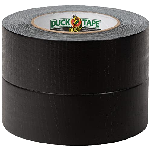 Fita adesiva máxima da marca Duck, preto, pacote de 8 roll, 1,88 polegadas x 35 jardas, 242860