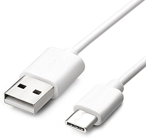 Cabo USB Cabo USB-A para USB-C Cabo de carga, 3 pés, branco