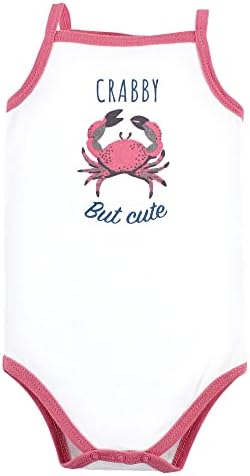 Hudson Baby Unissex Baby Cotton Mleeless Bodysuits