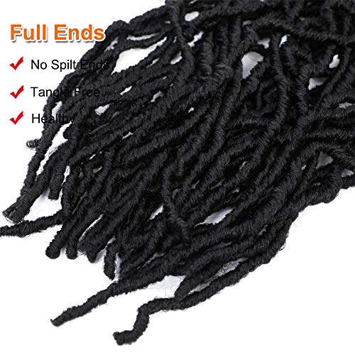 YORDA 32 polegadas de cabelo de crochê macio, 7 pacotes de locs falsos para cabelos de crochê de estilo de borboleta, novos