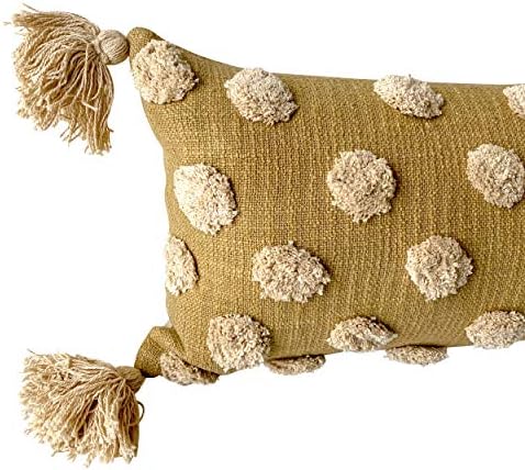 Casa Boho Decorativa Campa de travesseiro lombar DOT Capa de travesseiro pom pom pom tiro travesseiro Tansel travesseiro boho lance