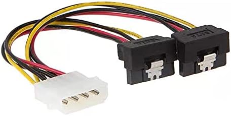 Conectores ide 4pin molex macho m a sata dual 2x15pin f fêmea de 90 graus com divisor de estilhaços y 1 a 2 Extensão