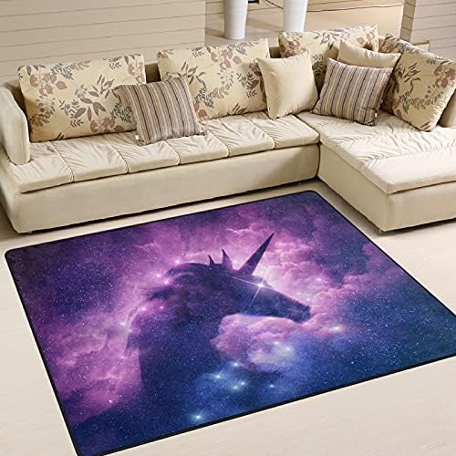 Unicorn Galaxy Nebula grande tapetes de área macia Berçário Playmat tape