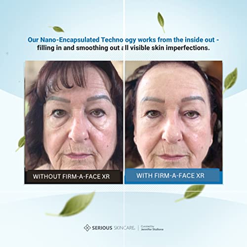 Firme de cuidados com a pele grave um rosto XR temporário em toda a pele mais apertada - suavize instantaneamente a aparência