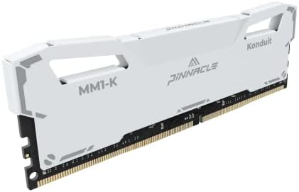 Timetec Pinnacle Konduit 16GB DDR4 3600MHz PC4-28800 CL18-22-22-42 XMP2.0 Overclocking 1,35V Dual Rank Compatível para AMD e Intel Desktop Gaming PC Memory Module-White