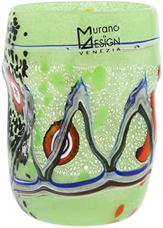 GlassOfvenice Murano Glass Modern Art Tumbler - Verde