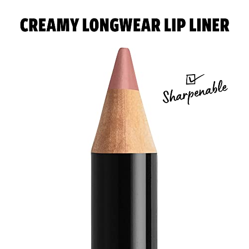 NYX Professional Makeup Slim Lip lápis, delineador cremoso duradouro - rosa nu