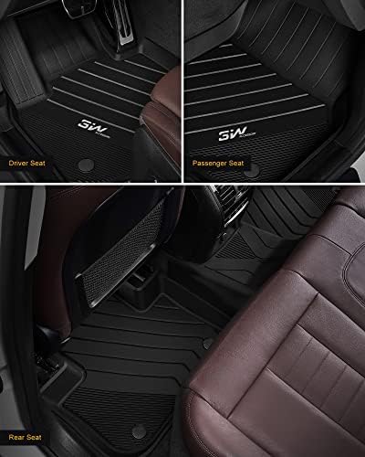 Mats de piso de 3W compatíveis para BMW X3 X4 G01 2018-2023, TPE All Weather Fit Fit Floor Liner para BMW X3 30ix3 M40IX3 30EX3M,
