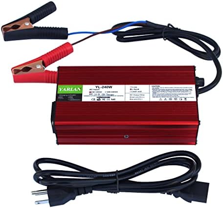 14.6V 10A LIFEPO4 Carregador de bateria, 14,6V 10A carregador de bateria AC-DC inteligente, melhor solução para fosfato de ferro