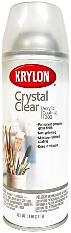 Krylon® Crystal Clear 11oz. Spray de aerossol - Proteção permanente da superfície de brilho